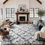8x10 Ft Extra Large Shag Rugs for Living Room, Tie Dyed Ultra Soft Fluffy Furry - Image 2