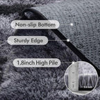 5x7 Ft Large Shag Rugs for Bedroom Living Room for Men Boys, Tie Dyed Ultra - Image 5