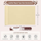 KING MOUNTAIN Leather Repair Patch, 16 x 60 Inches self Adhesive Leather Repair - Image 4