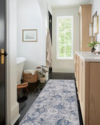 Lahome Moroccan Washable Runner Rug, 2x6 Blue Kitchen Runners - Image 5
