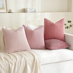 MIULEE Aesthetic Pink Spring Decorative Pillow Covers 18x18 Inch Set of 4 - Image 3