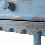 Alaterre Furniture Rustic Cottage Media Console Table, Antique Blue - Image 11