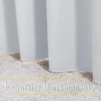 NICETOWN Greyish White Curtains 84 inch Length 2 Panels, Grommet Thermal - Image 6