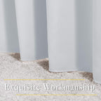 NICETOWN Greyish White Curtains 96 inches Long, Grommet Thermal Insulated - Image 6