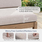 Stoog Patio Furniture Set, 6-Piece Modular Outdoor Sectional Sofa - Image 8