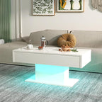 HedoAjim White LED Coffee Table - Image 11