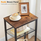 HOOBRO Side Table, 3-Tier Tall End Telephone Table - Image 9