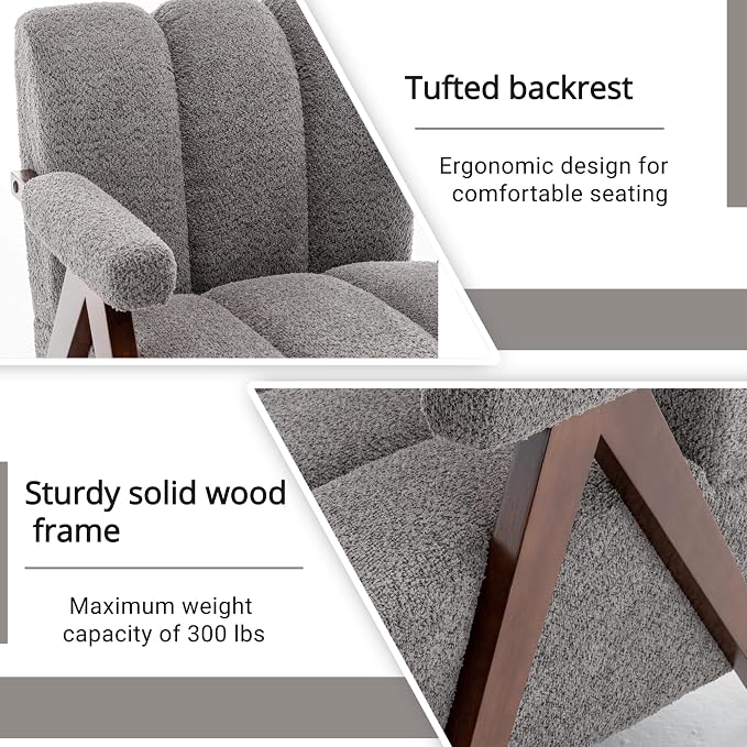Mid Century Modern Accent Chairs Set of 2 - Image 3