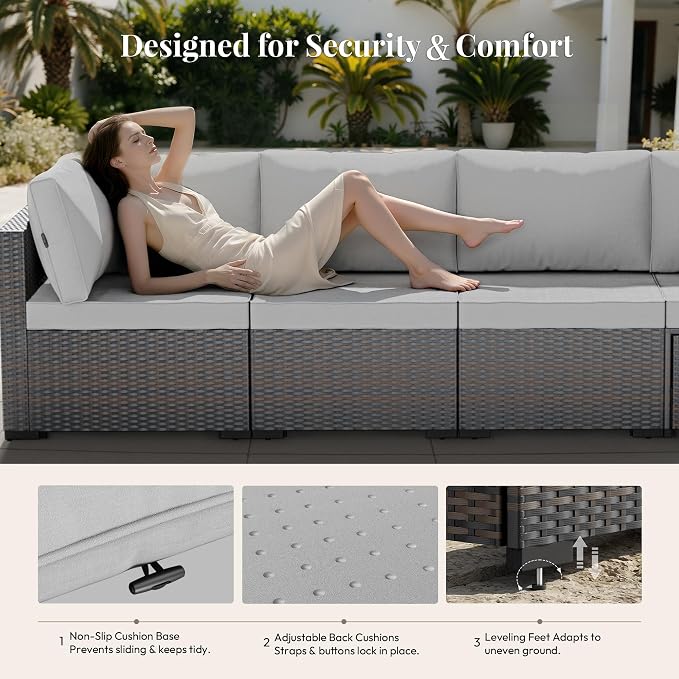 WWR Patio Furniture Set 7 Piece - Image 3