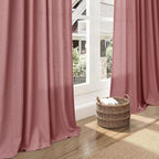 Canyon Rose Linen Curtains 80 Inch Length - Image 5