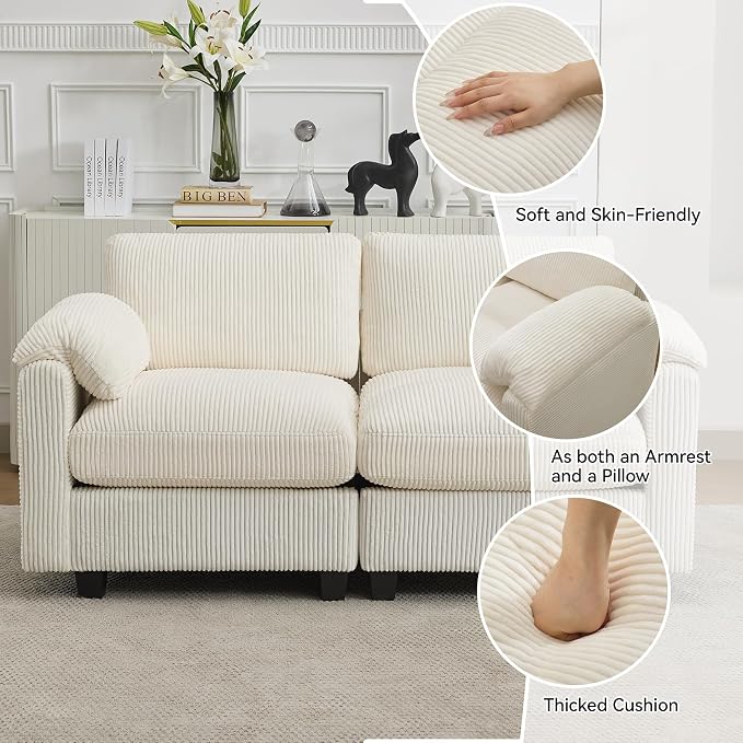 114'' U-Shaped Sectional Couch - Image 3