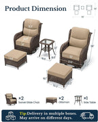 HILLGA 5-Piece Luxury Patio Furniture Set - Image 2