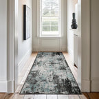 RELEANY Washable Runner 2'x8' Abstract Area Rug by RELEANY