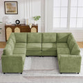 104'' U Shaped Modular Sofa, Sectional Couches by WUTUTUEE