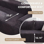 Modular Sectional Sofa Couches L-Shape Couch 3 Seat Modular Sofa Memory Foam - Image 5