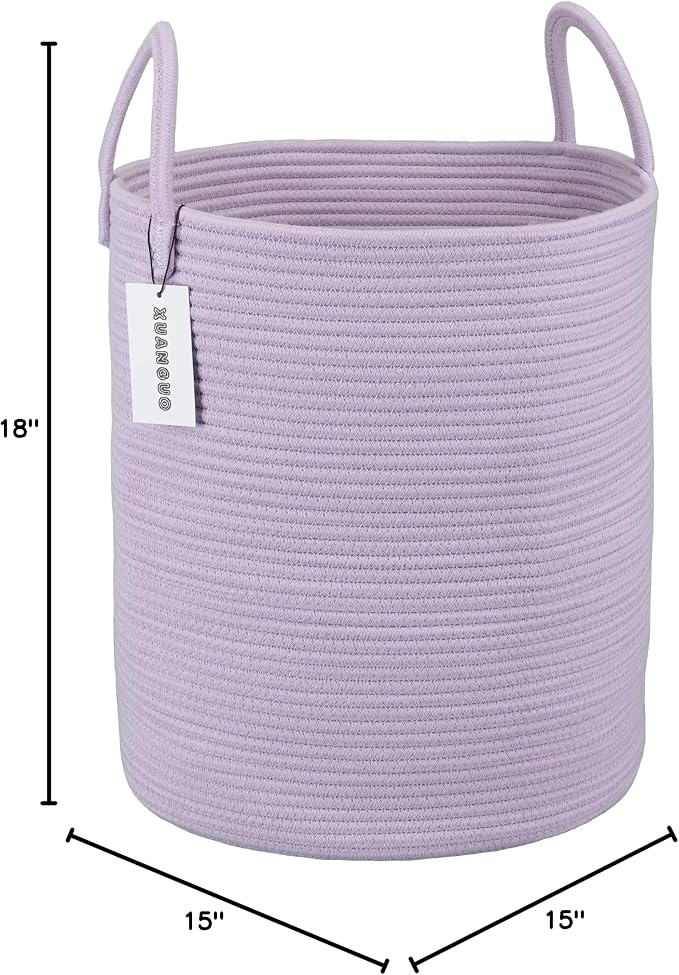XUANGUO Rope Laundry Basket Hamper - Image 8
