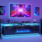 70" Fireplace TV Stand with Double LED Lights - Image 8