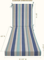 Honeycomb Outdoor Chaise Lounge Cushion - Image 2