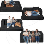 Futon Sofa Bed with Pillow, 3-in-1 Sleeper Sofa Bed with Removable Cover - Image 9