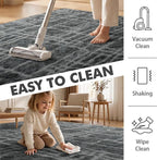 5x7 Ft Large Shag Rugs for Bedroom Living Room, Tie Dyed Ultra Soft Fluffy - Image 7