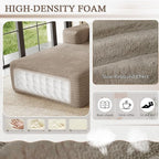 95" Cloud Sectional Couch with L-Shape Chaise, Modular Comfy Sofa Chaise Longue - Image 4