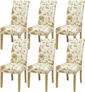 BIETYONE Stretch Dining Chair Covers Set of 6, Soft Removable Washable Kitchen by BIETYONE