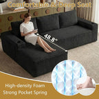104" Cloud Sectional Couch L-Shaped - Image 7