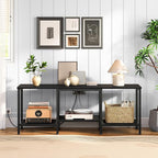 HOOBRO TV Stand with Charging Station to 55 Inches, LED Entertainment Center - Image 4