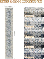 Hallway Runner Rug 2x12 Extra Long Washable Runner, Non Slip Runner - Image 2