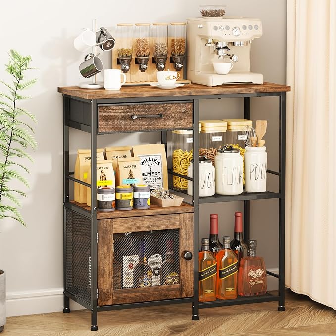 SWTYMIKI Coffee Bar Cabinet for Home by SwtyMiki-TidyHomeSweetLife