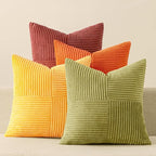 MIULEE Fall Yellow Orange Rust Throw Pillow Covers 18x18 Inch 4 Packs Boho by MIULEE