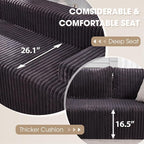 Modular Sectional Sofa Couches L-Shape Couch 3 Seat Modular Sofa Memory Foam - Image 4
