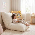 BRINJOY 3 in 1 Kids Bean Bag Chair Bed, Memory Foam Filled Floor Bed Bean Bag - Image 8
