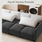 Belffin 111" Cloud Sectional Sleeper Sofa - Image 6