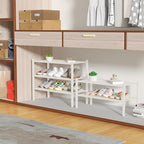 ROMGUAR CRAFT 2 Tier Bamboo Shoe Rack - Image 4