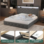 LARMACE Queen LED Bed Frame - Image 9