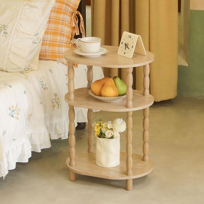 MaxSmeo End Table, Small Oval Side Table - Image 8
