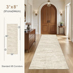 UERMEI 2x6 Washable Runner Rug for Hallway, Non Slip Low Pile Kitchen Carpet - Image 8