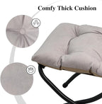 15" Folding Ottoman, Foldable Footrest Stool, Portable Small Foot Stool - Image 5