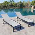 Crestlive Products Chaise Lounge Chair Outdoor Set of 2, Adjustable 5 Positions by CrestliveProducts