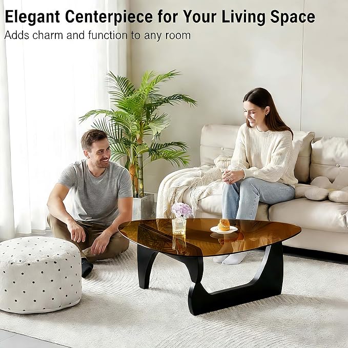 Coffee Tables for Living Room, Small Oval Center Table - Image 3