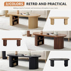 Oval Fluted Coffee Table - Image 3