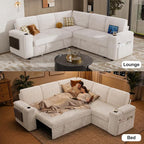 Vipbear 86" Modular Sectional Sleeper Sofa - Image 4