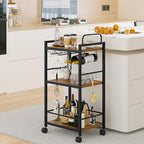 Bar Cart for The Home, 3 Tier Kitchen Carts - Image 2