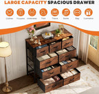 Sweetcrispy 9-Drawer Fabric Dresser Storage Tower - Image 7