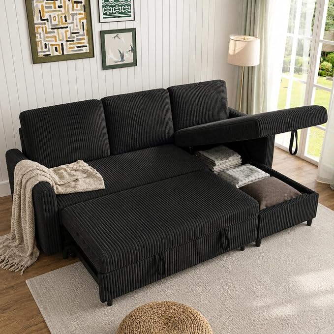 Walsunny 77" Sectional Sleeper Sofa by Walsunny