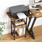 Asgolion Tall End Table with Charging Station, Skinny Nightstand with USB Ports - Image 6