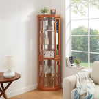Glass Corner Display Cabinet - Image 3