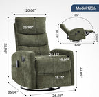 Trustyue Swivel Rocker Recliner Chair, 360° Swivel Recliner - Image 2