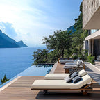 Outdoor Chaise Lounge Cushions for Patio, Waterproof Replacement Seat Cushions - Image 7